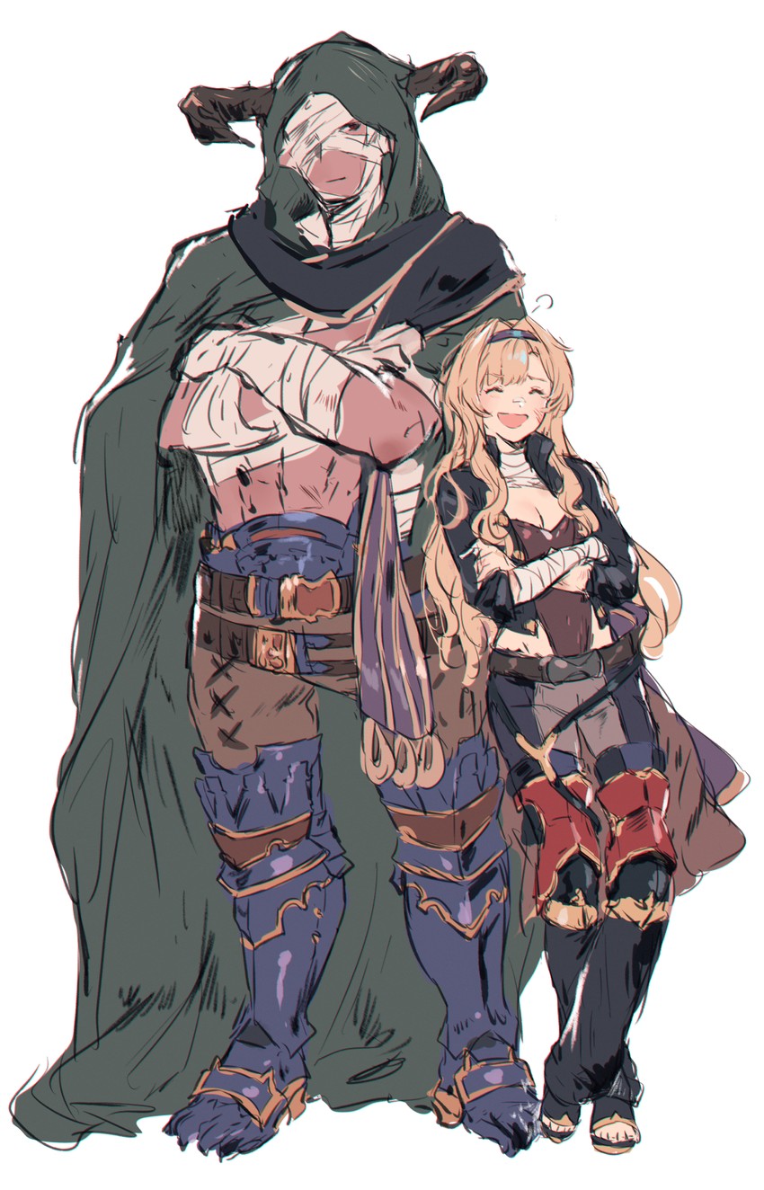 zeta and vaseraga (granblue fantasy) drawn by hibana_(hibana_ztlv)