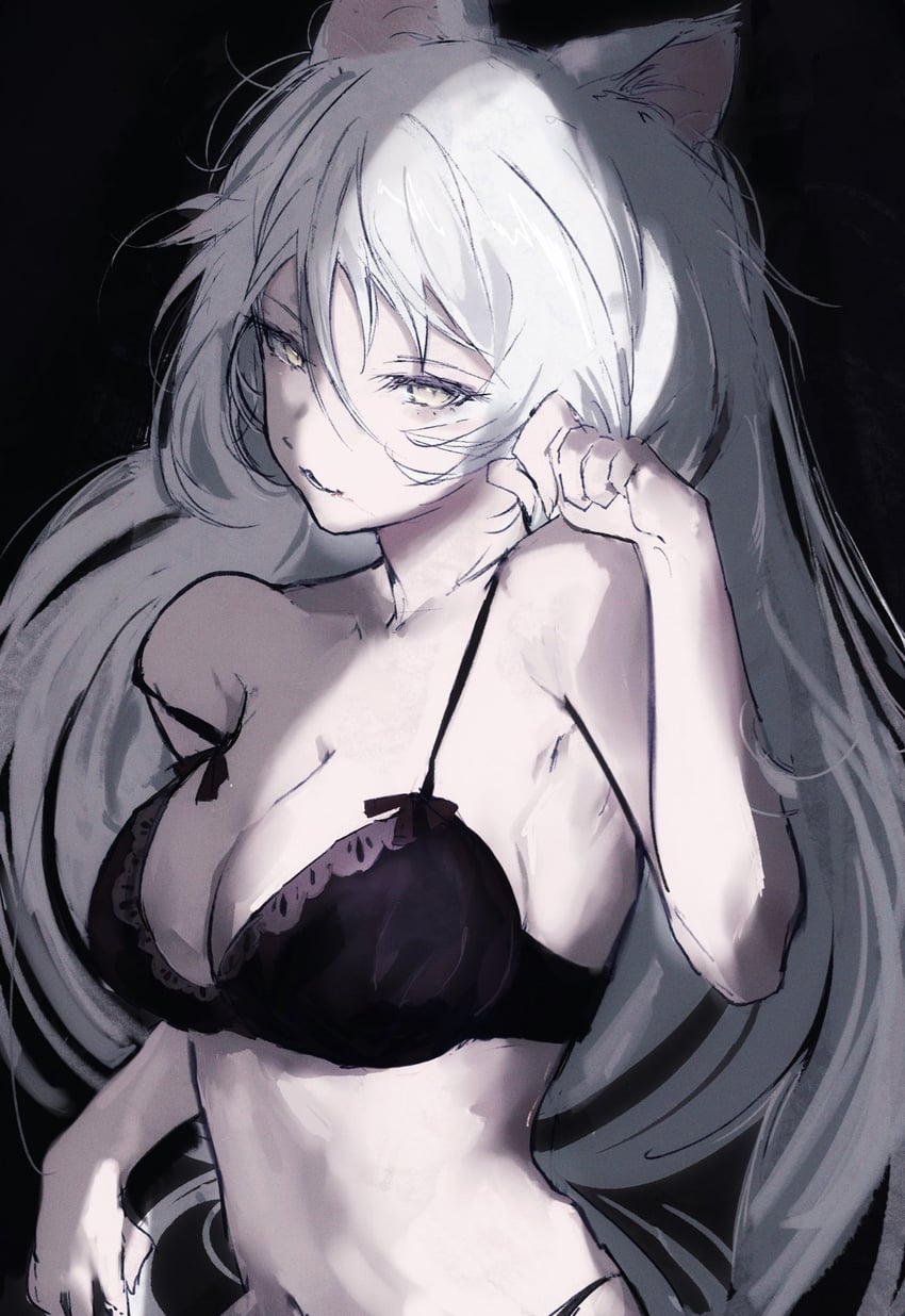 hanekawa tsubasa and black hanekawa (monogatari) drawn by moku_(muooku)