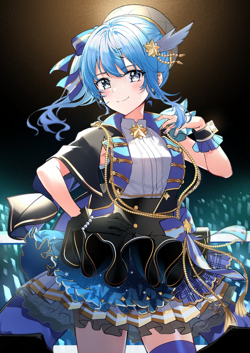 hoshimachi suisei (hololive and 1 more) drawn by nonbire