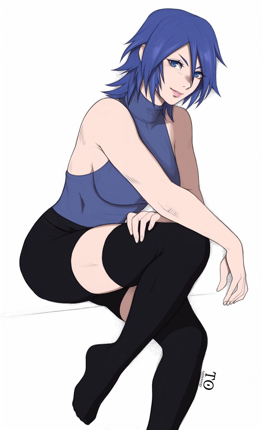 aqua (kingdom hearts and 1 more) drawn by tabletorgy