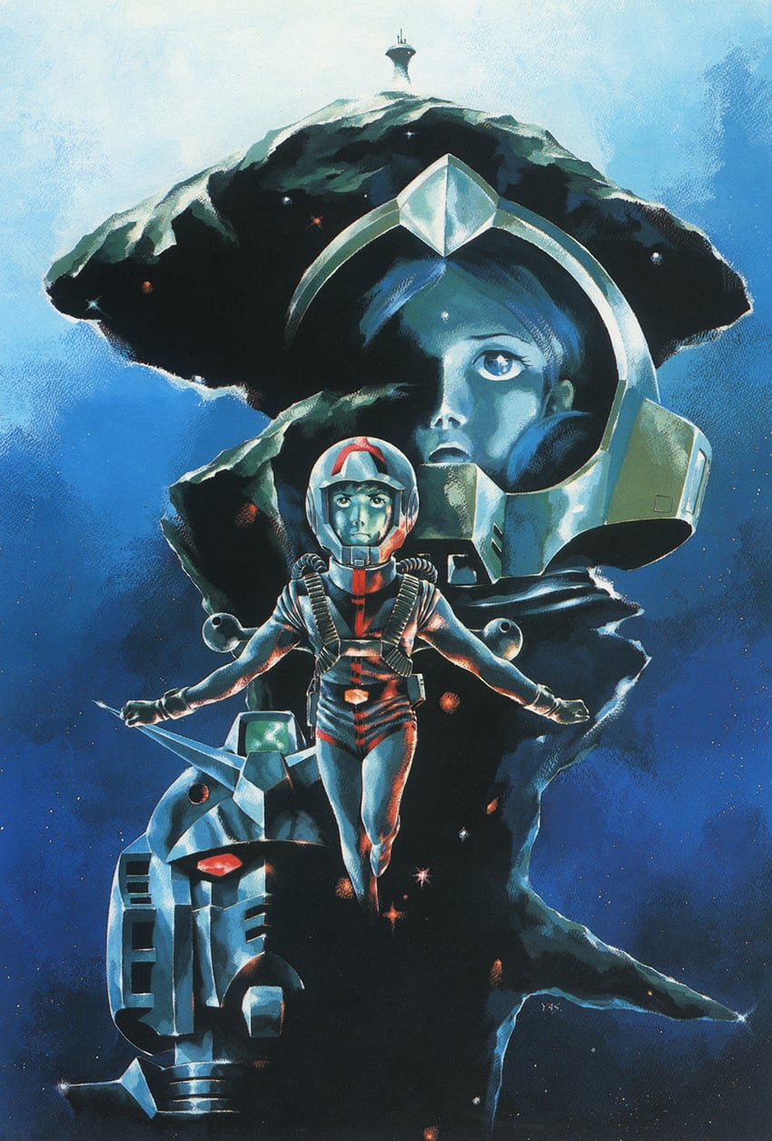 rx-78-2 gundam, amuro ray, and lalah sune (gundam and 1 more) drawn by yasuhiko_yoshikazu