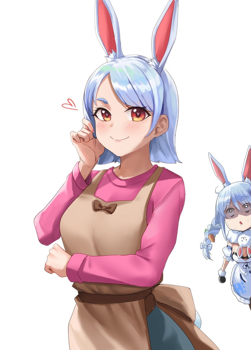 usada pekora, don-chan, and pekomama (hololive) drawn by dvdraw