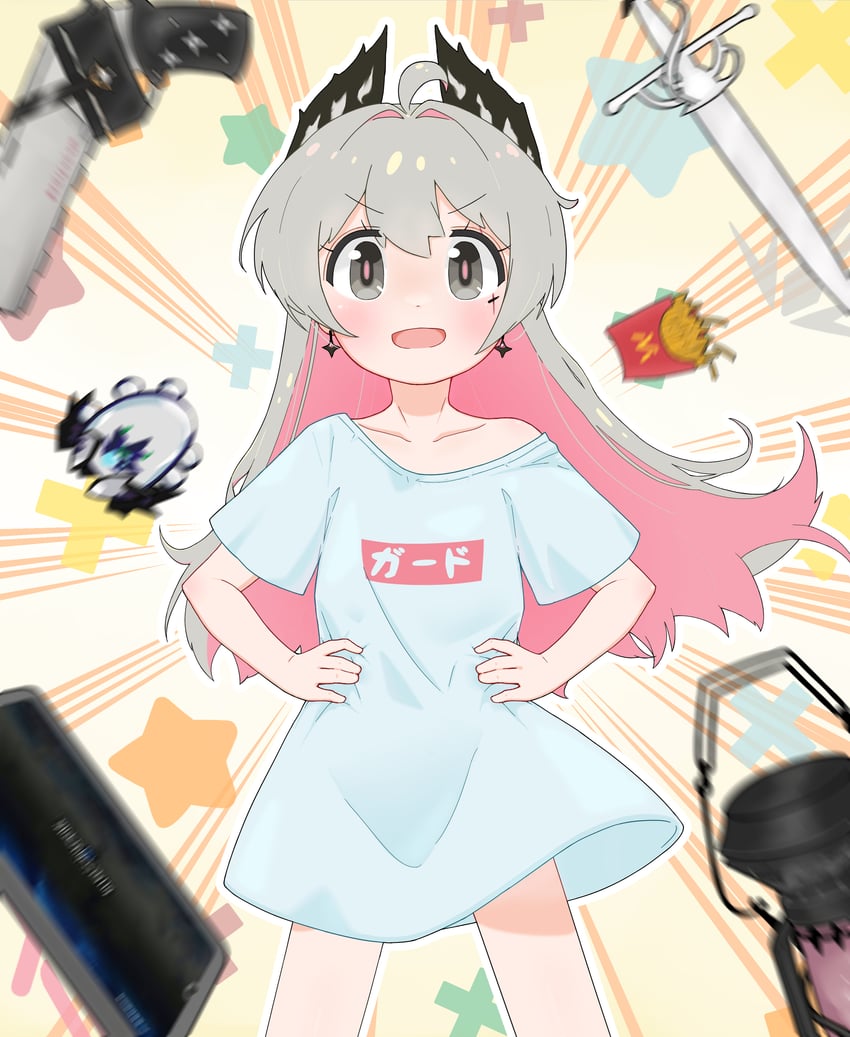 oyama mahiro, irene, and pocket sea crawler (arknights and 2 more) drawn by kushaaaa4
