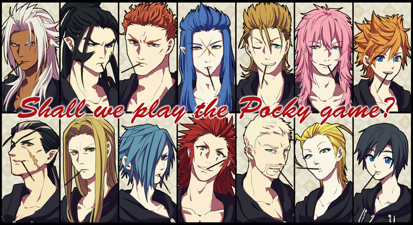 roxas, xion, axel, xemnas, saix, and 9 more (kingdom hearts) drawn by noitigo-fuck