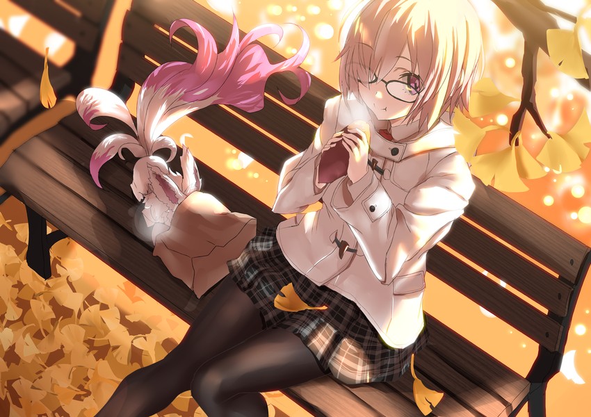 mash kyrielight and fou (fate and 1 more) drawn by tsuuhan