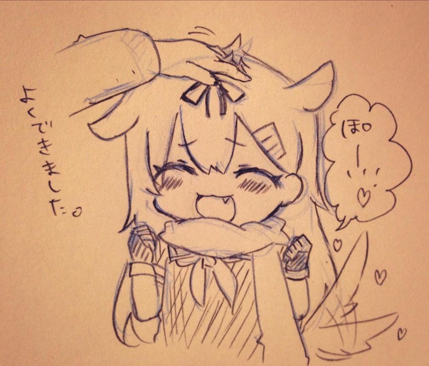 yuudachi and yuudachi kai ni (kantai collection) drawn by jako_(jakoo21)