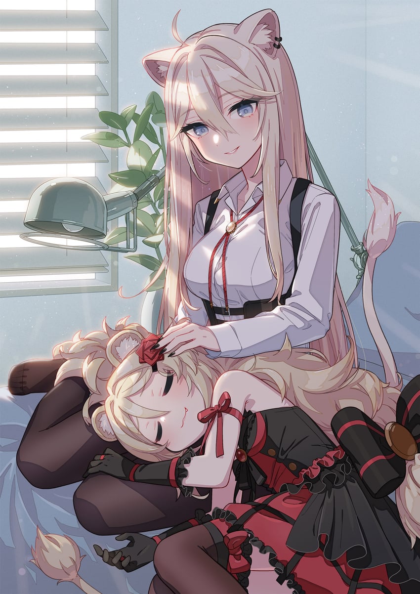 shishiro botan and ailane (hololive and 1 more) drawn by uchako