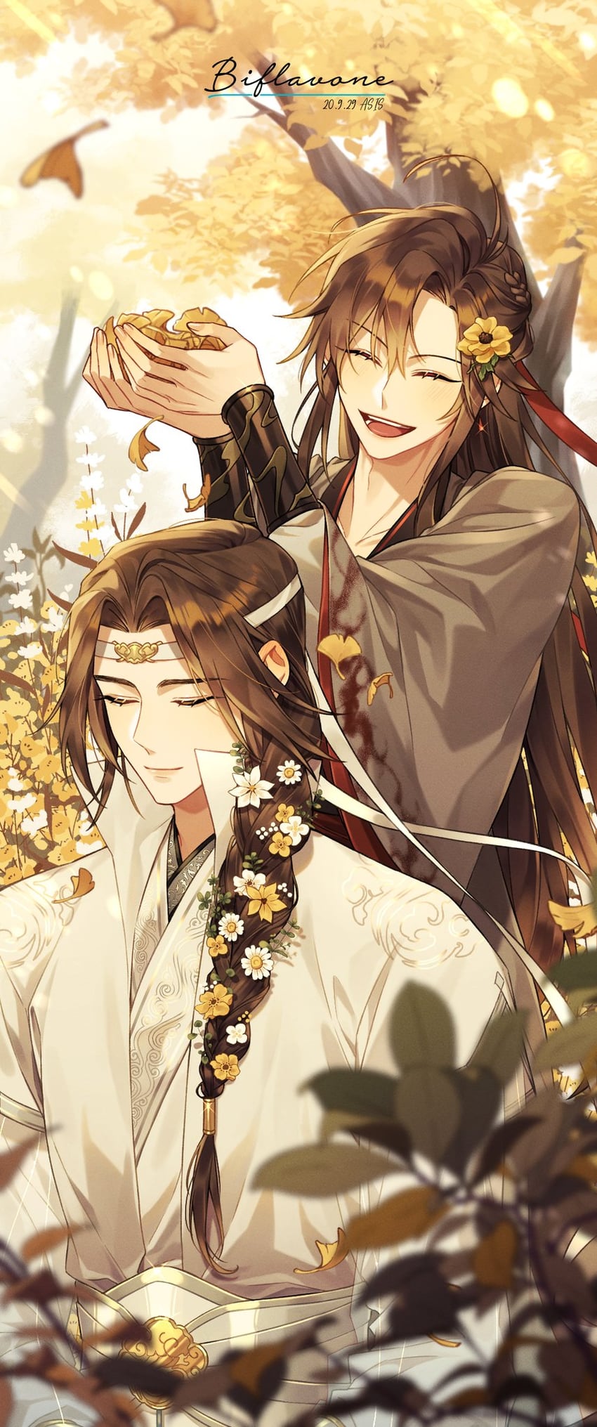 wei wuxian and lan wangji (modao zushi) drawn by asis_5475