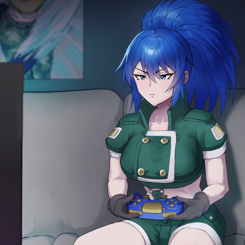leona heidern (the king of fighters and 1 more) drawn by poopman