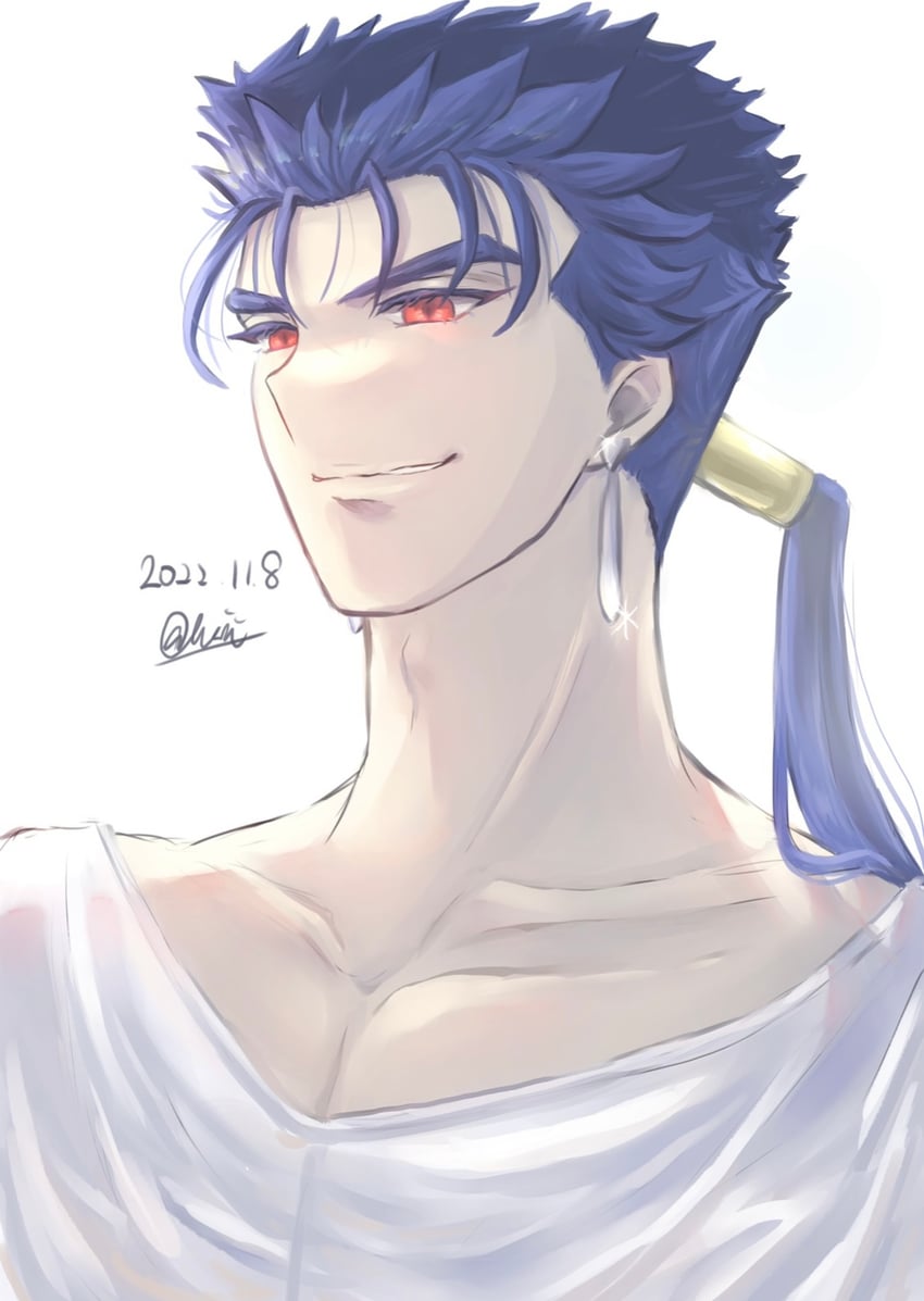 cu chulainn (fate and 1 more) drawn by princess666