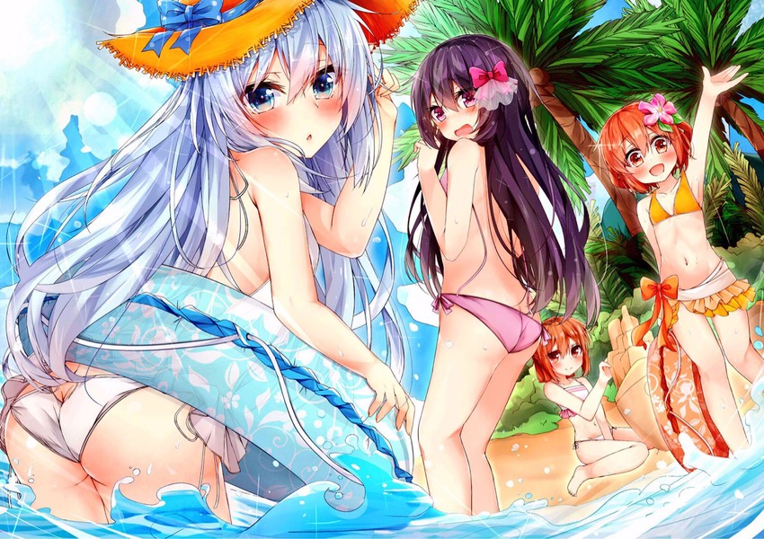 hibiki, inazuma, ikazuchi, and akatsuki (kantai collection) drawn by rouka_(akatyann)