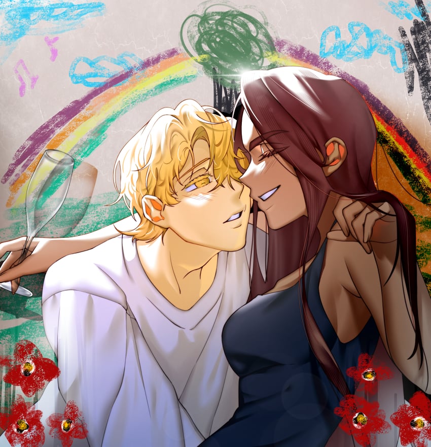 luka and hyuna (alien stage) drawn by onemu_0928
