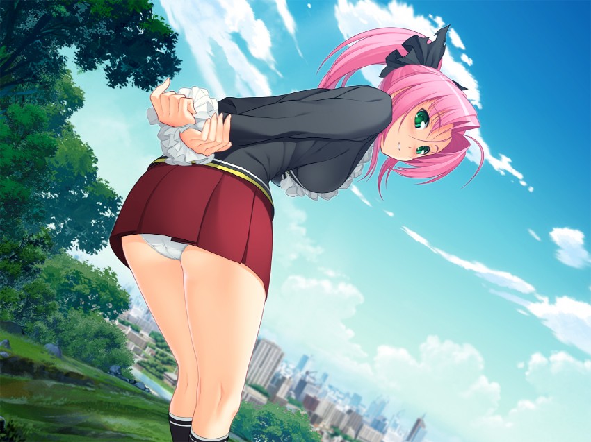 Anime panties and upskirt