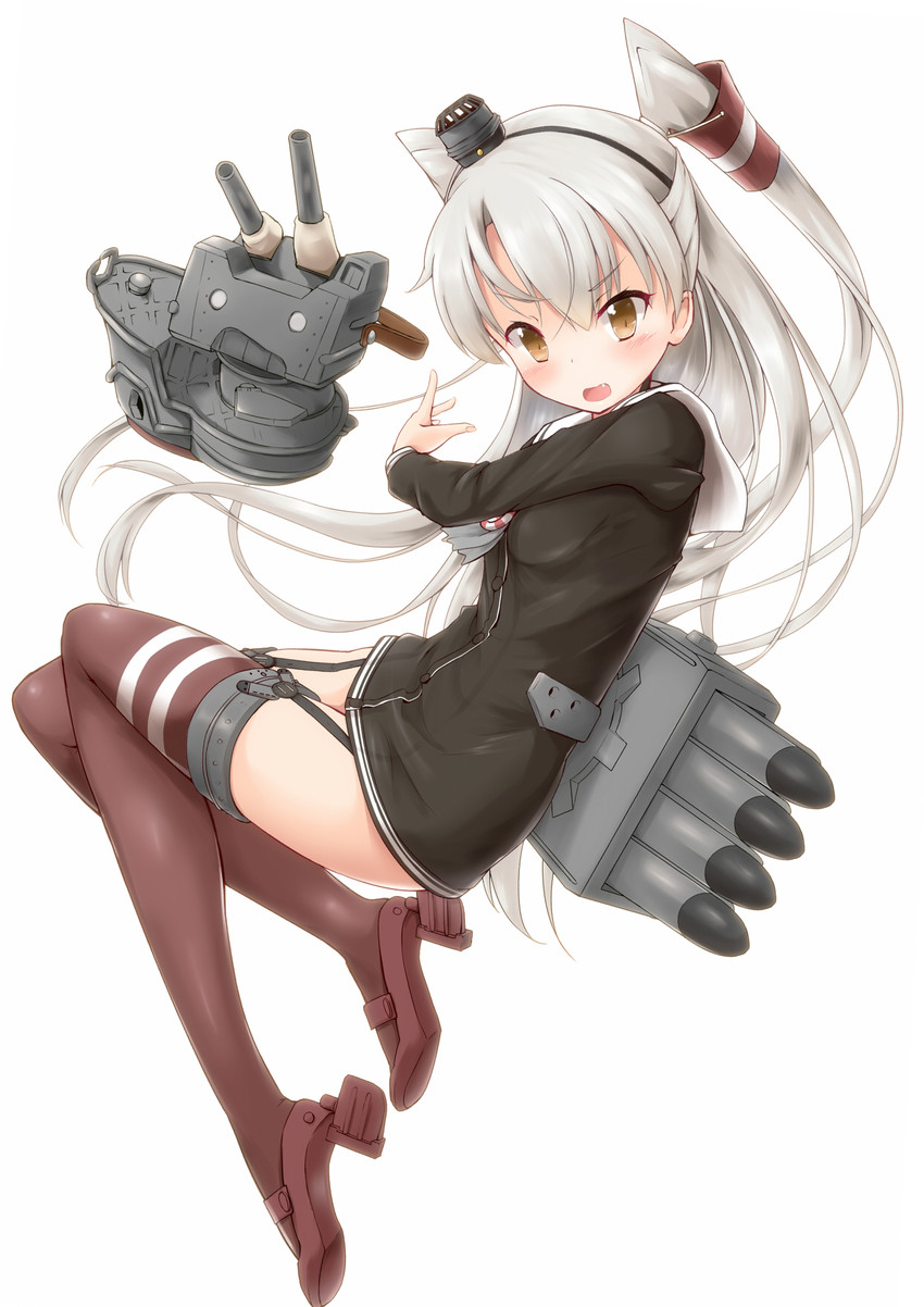 amatsukaze and rensouhou-kun (kantai collection) drawn by asahi_(ge_nyu)