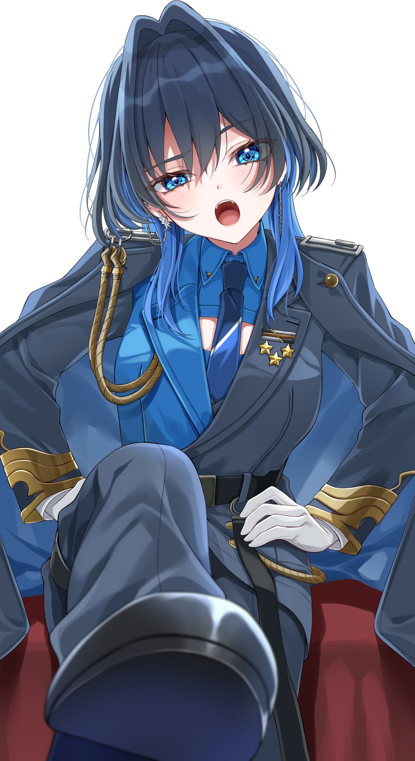 ouro kronii (hololive and 1 more) drawn by mogu_(au1127)