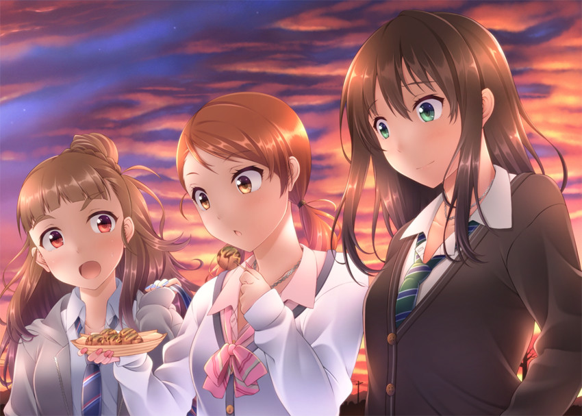 shibuya rin, hojo karen, and kamiya nao (idolmaster and 1 more) drawn by 10t