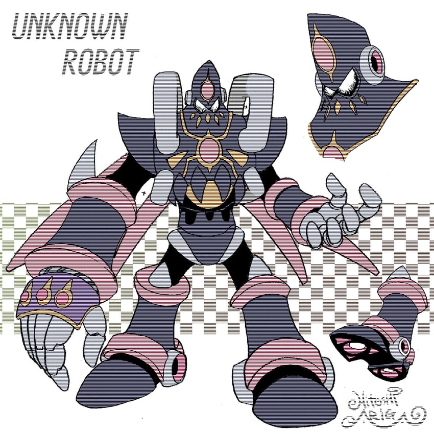 evil robot (mega man and 2 more) drawn by ariga_hitoshi