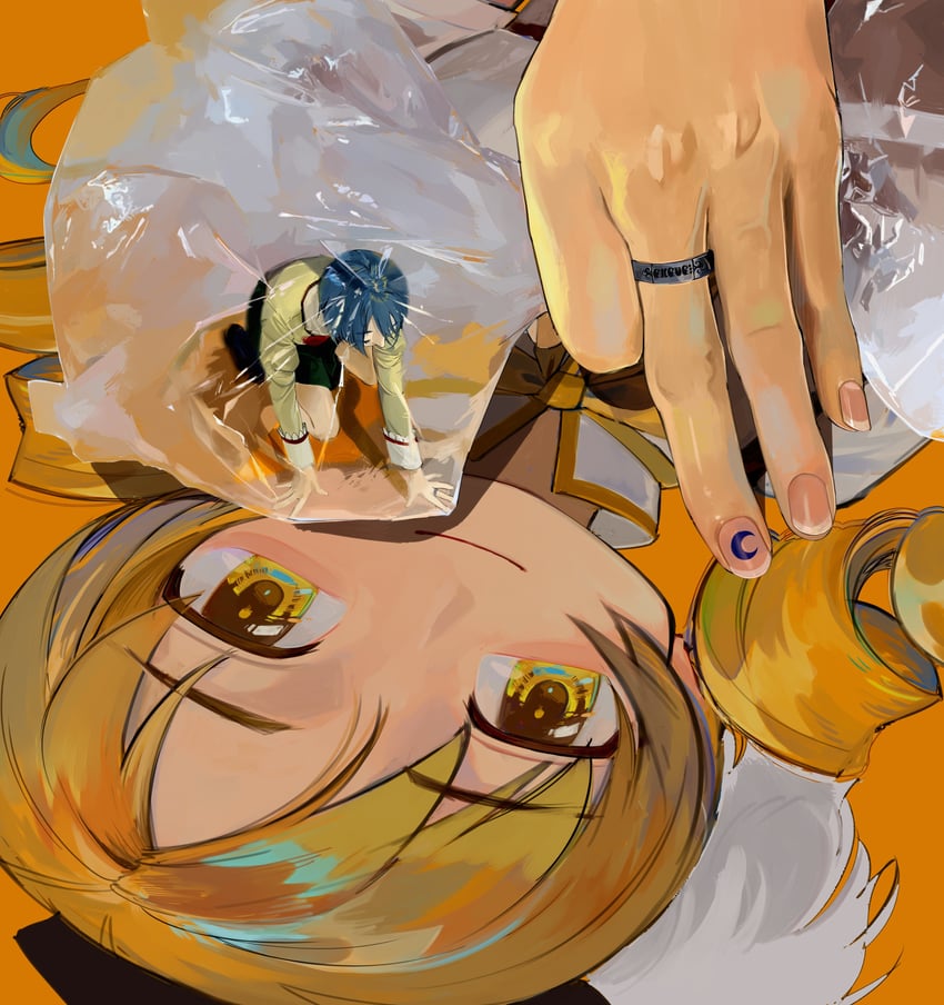 miki sayaka and tomoe mami (mahou shoujo madoka magica) drawn by mihifu
