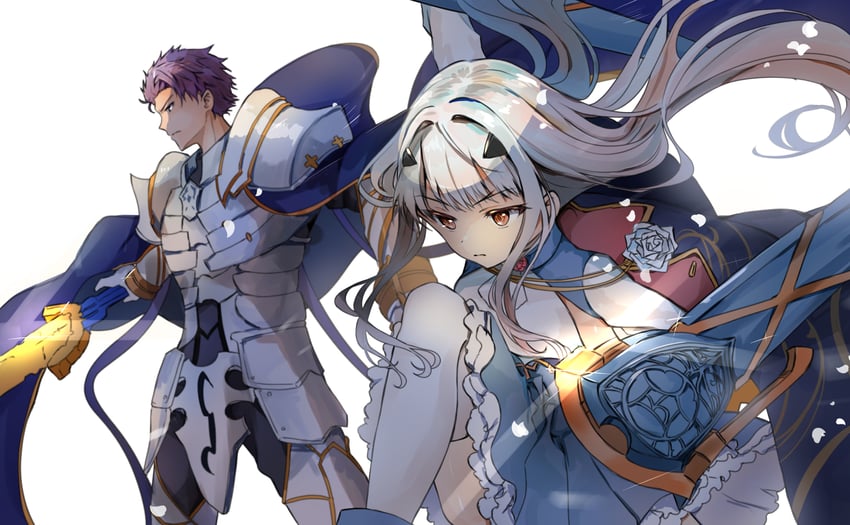 melusine and lancelot (fate and 1 more) drawn by ameshiki