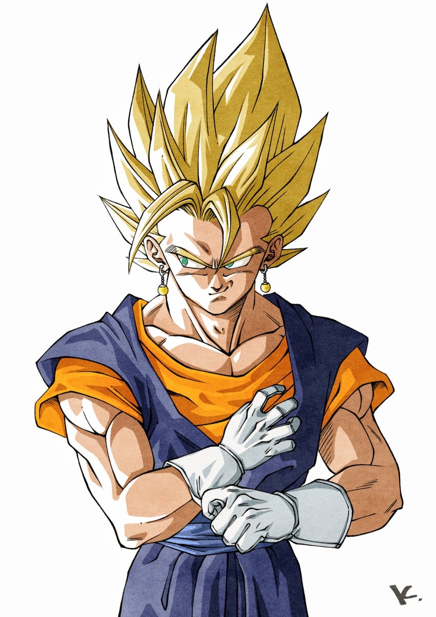 vegetto (dragon ball and 1 more) drawn by kakeru_(dbskakeru)