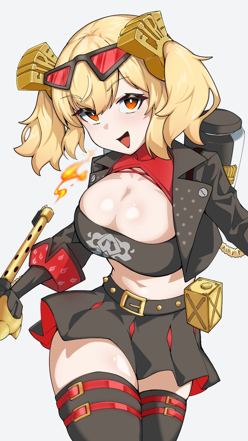 burnice white (zenless zone zero) drawn by iii-ove-iii