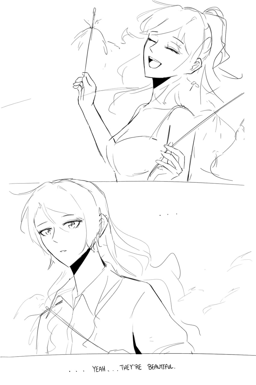 hikawa sayo and imai lisa (bang dream!) drawn by rourinell