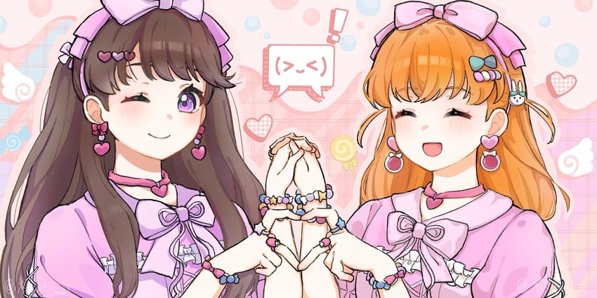 hinoshita kaho and fujishima megumi (love live! and 1 more) drawn by songhuai