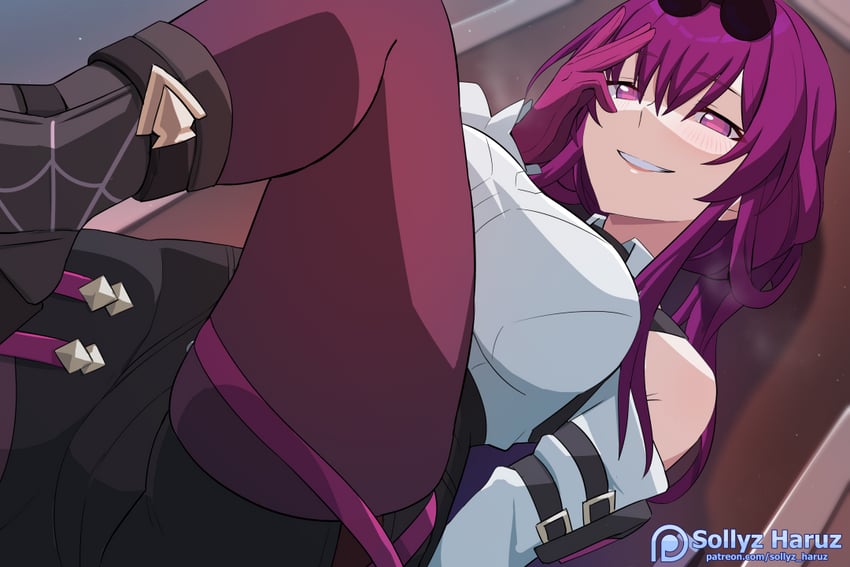 kafka (honkai and 1 more) drawn by sollyz