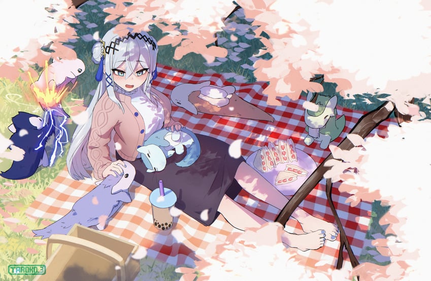 victoria brightshield and paladin (nijisanji and 1 more) drawn by taroko3