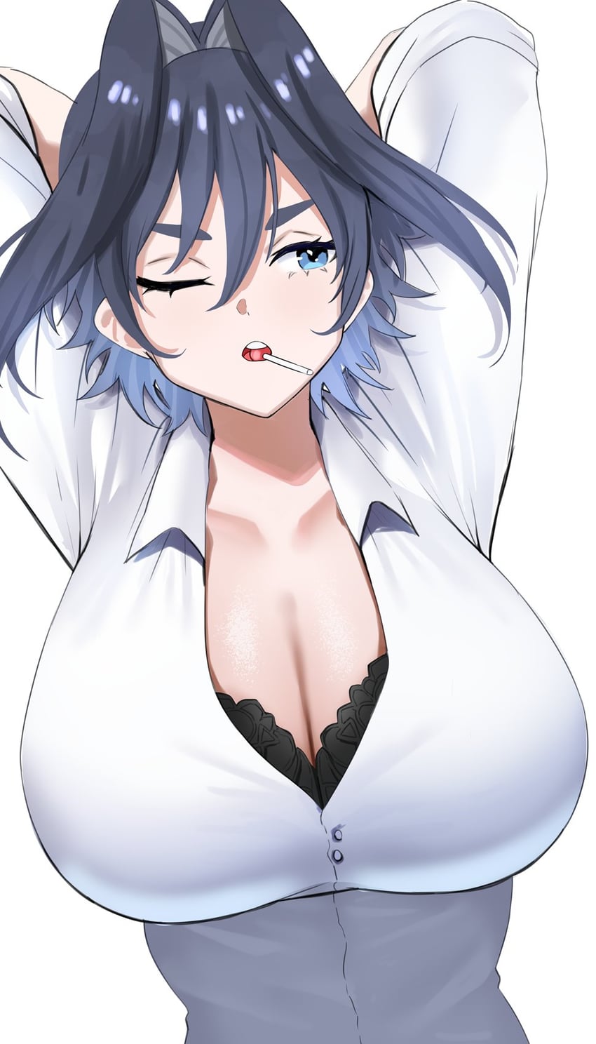 ouro kronii (hololive and 1 more) drawn by redi_(rasec_asdjh)