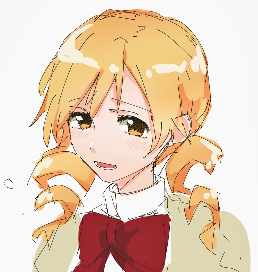 tomoe mami (mahou shoujo madoka magica) drawn by nattsu_n