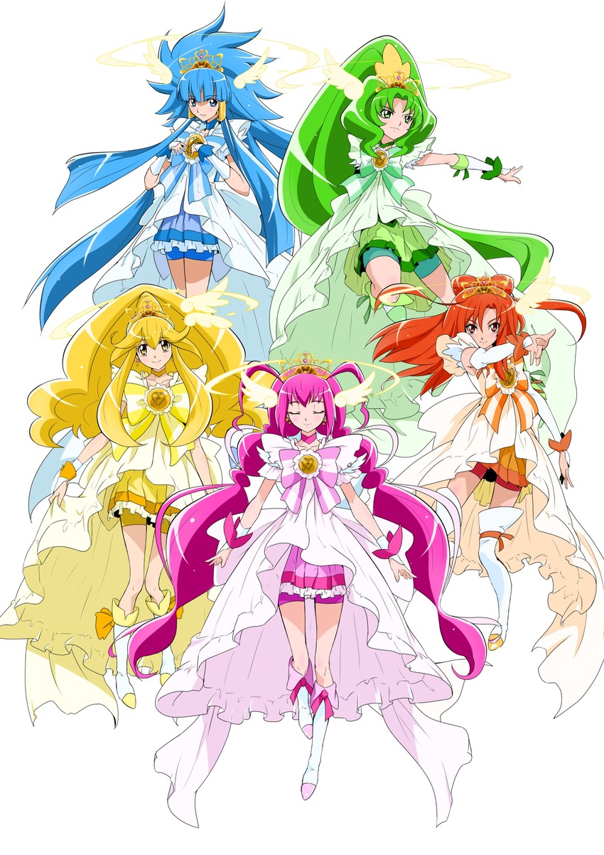 midorikawa nao, kise yayoi, aoki reika, hino akane, hoshizora miyuki, and 5 more (precure and 1 more) drawn by nukosann