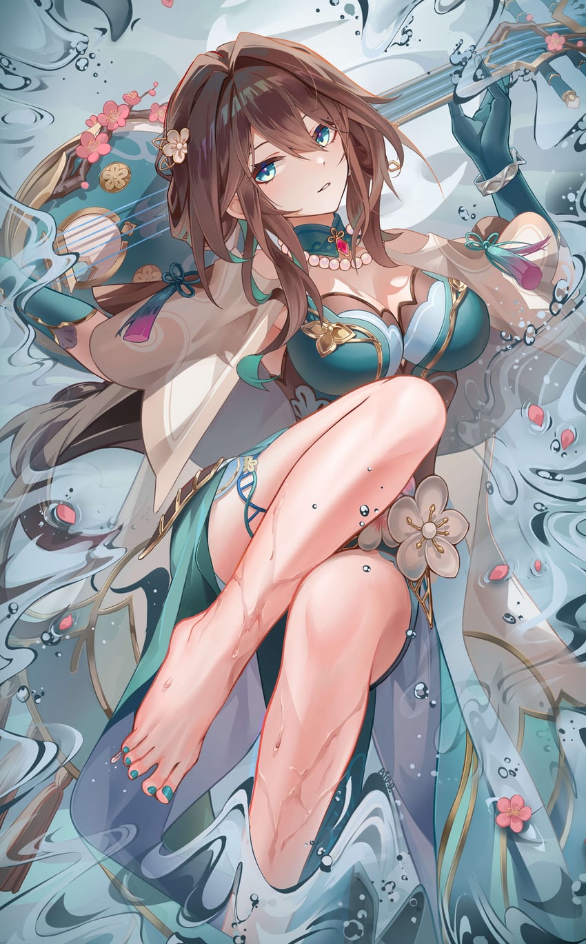 ruan mei (honkai and 1 more) drawn by ai_dongdong