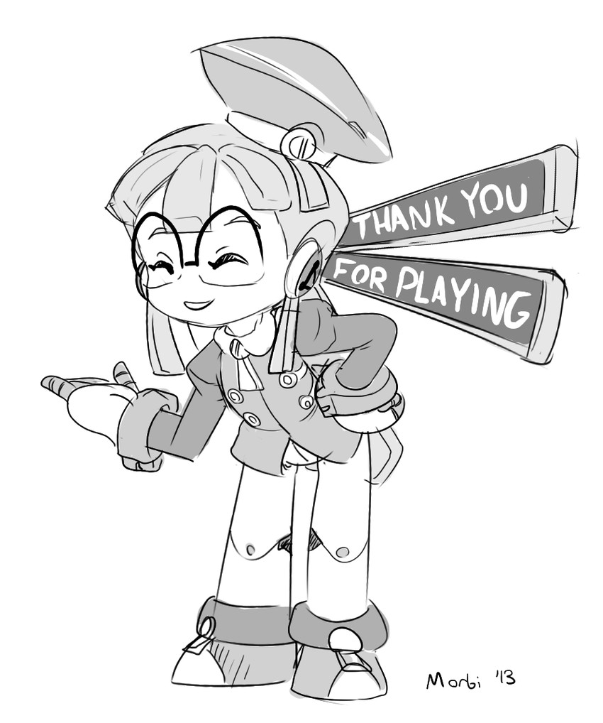 call and call b (mighty no. 9) drawn by morbi