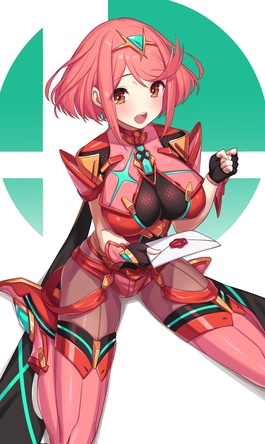 pyra (xenoblade chronicles and 2 more) drawn by green322