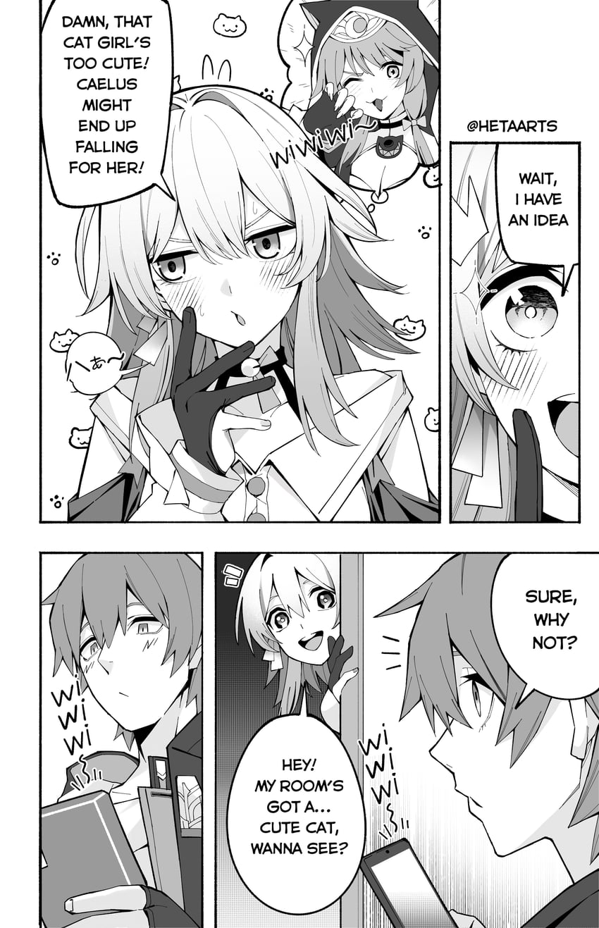 trailblazer, march 7th, caelus, and cipher (honkai and 1 more) drawn by heta