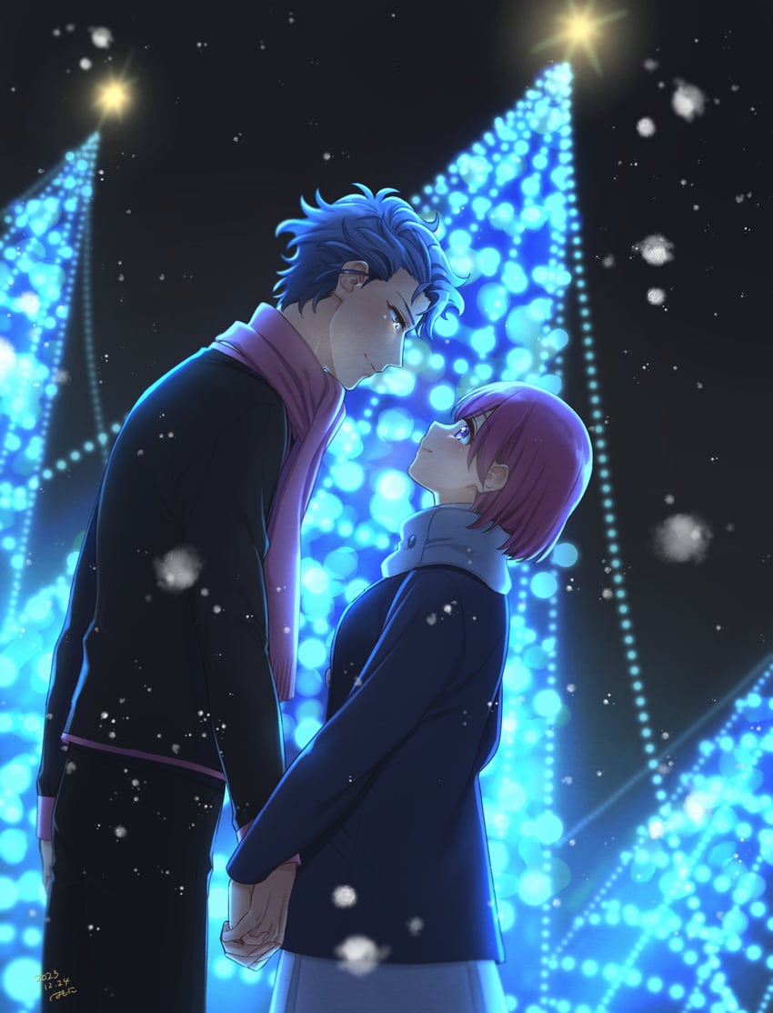 protagonist and shitara seiji (tokimeki memorial and 2 more) drawn by krudears