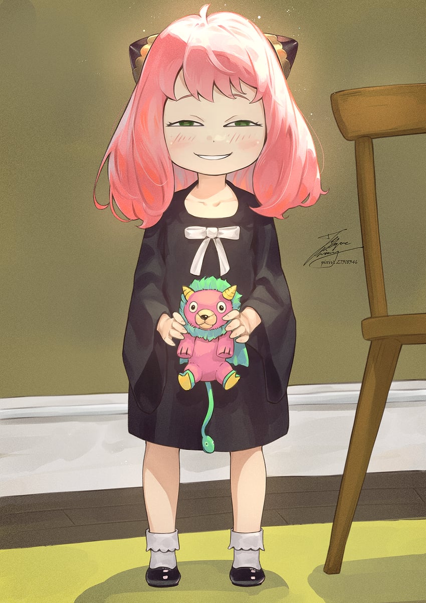 anya and director chimera (spy x family) drawn by fadingz