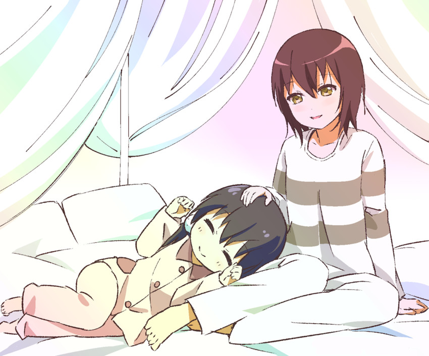funami yui and funami mari (yuruyuri) drawn by kamiki_uutarou