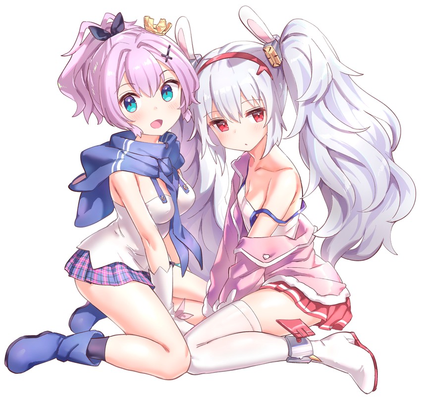 laffey and javelin (azur lane) drawn by hori_(hori_no_su)