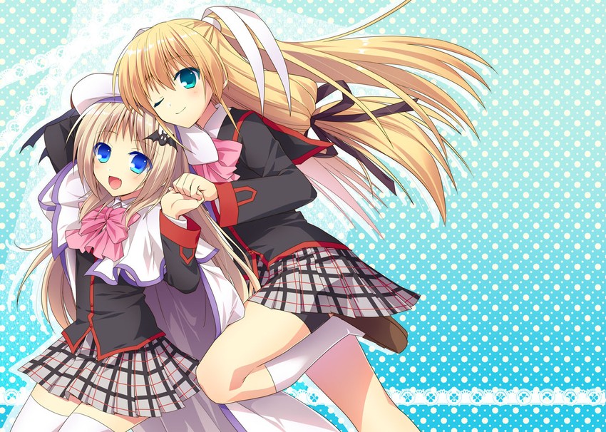 noumi kudryavka and tokido saya (little busters!) drawn by fuyuichi
