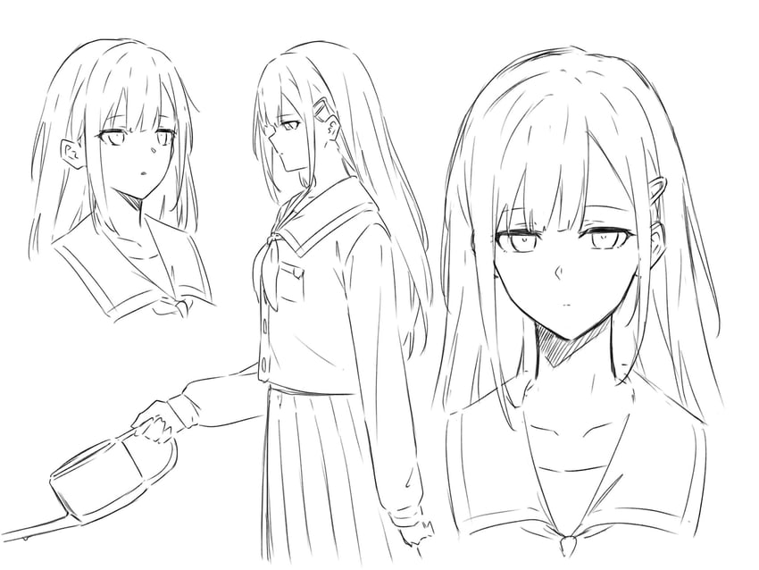 wakaba mutsumi (bang dream! and 1 more) drawn by kanade_(kanade_3344)