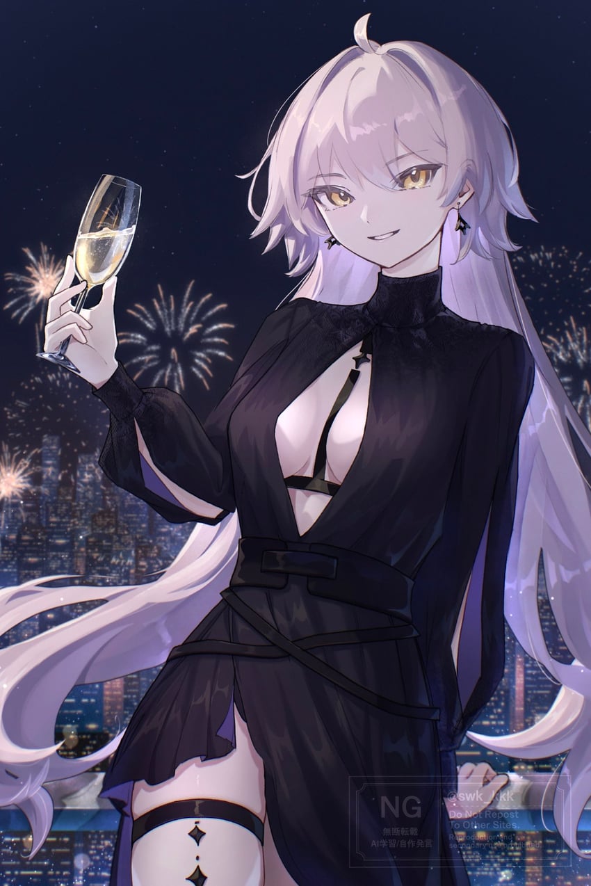 jeanne d'arc alter (fate and 1 more) drawn by suwa_(swk_kkk)
