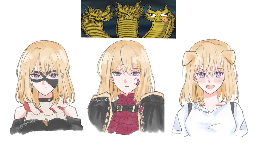 misumi uika, doloris, and aver (bang dream! and 2 more) drawn by dayne_duh