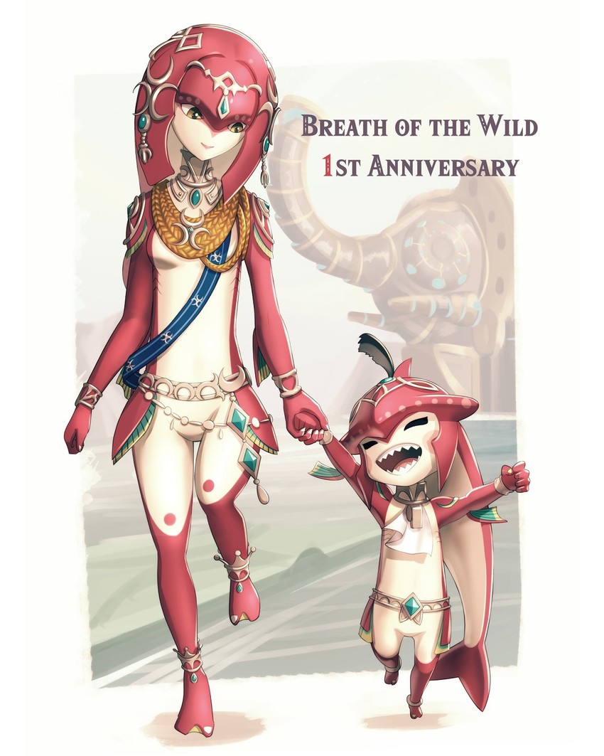 mipha, sidon, and vah ruta (the legend of zelda and 1 more) drawn by gonzarez