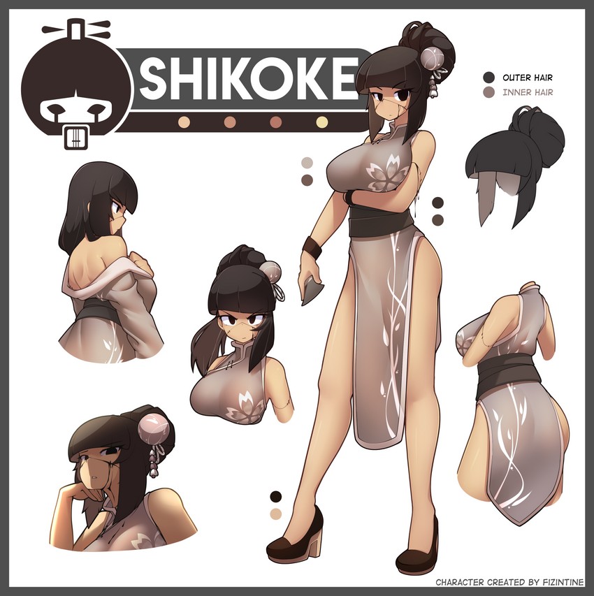 shikoke (original) drawn by fizintine