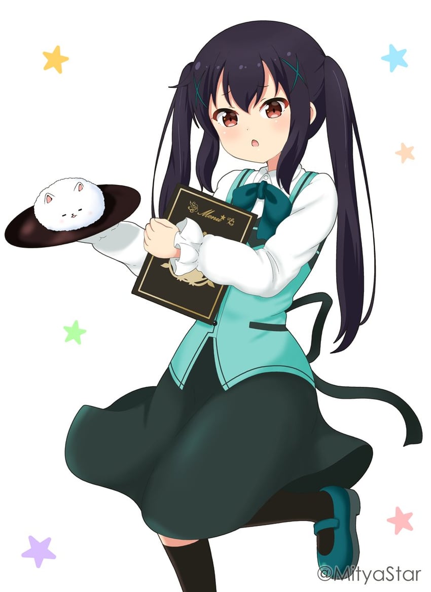 nakano azusa and tippy (k-on! and 1 more) drawn by mitya