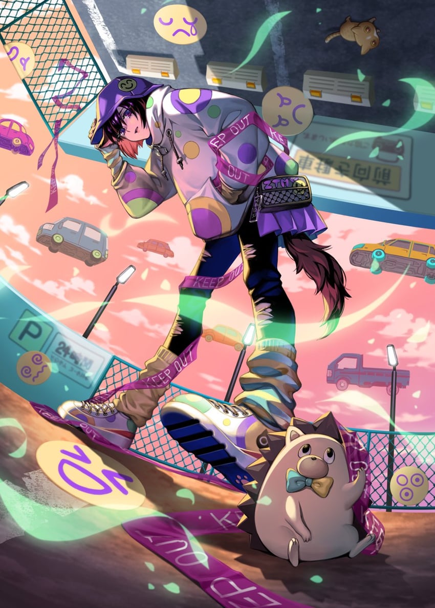 nira-chan, uniguri, and shogast (zutto mayonaka de ii no ni) drawn by kt_aves