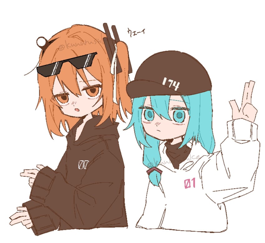 hatsune miku and adachi rei (vocaloid and 3 more) drawn by kuuurusuke