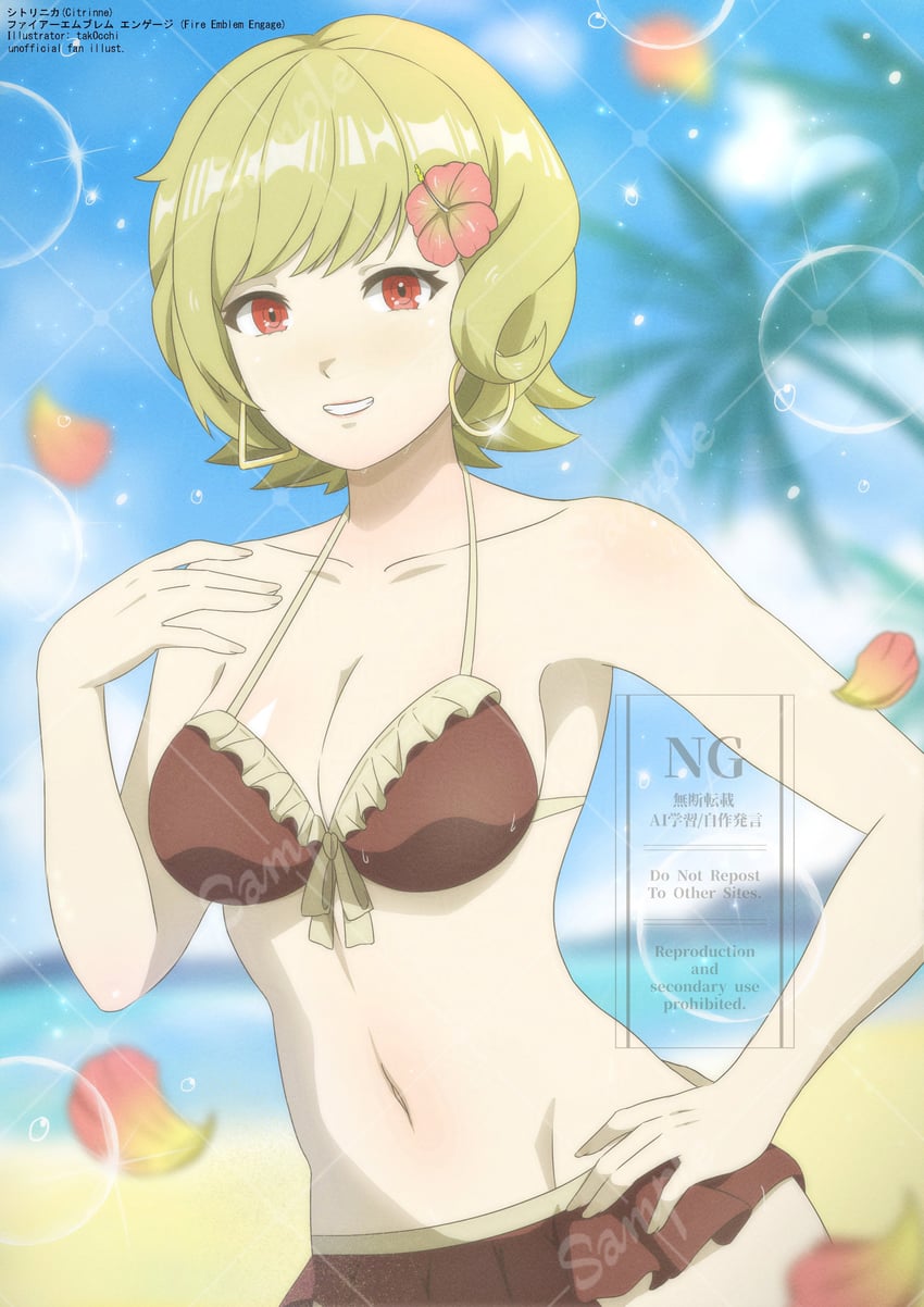 citrinne (fire emblem and 1 more) drawn by tak0baka